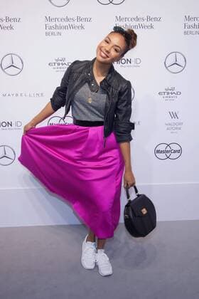 Alexandra Maurer - Ankunft zur Wataru Tominaga Fashion-Show im Rahmen der Mercedes-Benz Fashion Week Berlin Spring Summer 2017 im Erika-Hess-Eisstadion in Berlin am 30.06.2016. Mercedes-Benz Fashion Week Berlin Spring Summer 2017