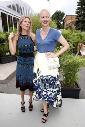 Ursula Karven und Franziska Knuppe bei der Designer For Tomorrow By Fashion ID Show auf der Mercedes-Benz Fashion Week Berlin Spring Summer 2017. Berlin, 30.06.2016 Foto:xS.xGabschx xFuturexImage