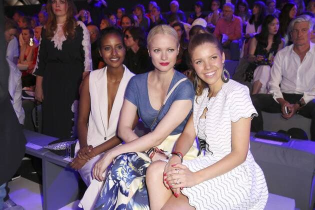 Sara Nuru, Franziska Knuppe und Victoria Swarovski bei der Designer For Tomorrow By Fashion ID Show auf der Mercedes-Benz Fashion Week Berlin Spring Summer 2017. Berlin, 30.06.2016 Foto:xS.xGabschx xFuturexImage
