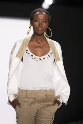 June 30, 2016 - Berlin, Germany - A model walks the runway at the Dimitri show during the Mercedes-Benz Fashion Week Berlin Spring Summer 2017 at Erika Hess Eisstadion in Berlin, Germany on June 30, 2016. Berlin Germany  - ZUMAn230