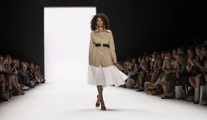 June 30, 2016 - Berlin, Germany - A model walks the runway at the Dimitri show during the Mercedes-Benz Fashion Week Berlin Spring Summer 2017 at Erika Hess Eisstadion in Berlin, Germany on June 30, 2016. Berlin Germany  - ZUMAn230