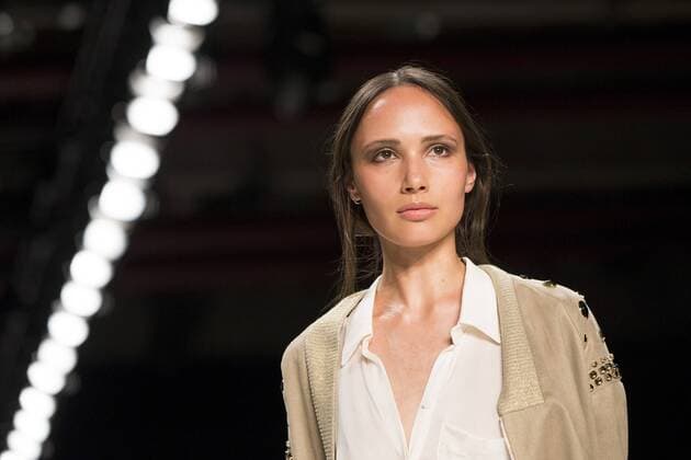 June 30, 2016 - Berlin, Germany - A model walks the runway at the Dimitri show during the Mercedes-Benz Fashion Week Berlin Spring Summer 2017 at Erika Hess Eisstadion in Berlin, Germany on June 30, 2016. Berlin Germany  - ZUMAn230