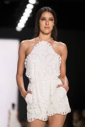 June 30, 2016 - Berlin, Germany - A model walks the runway at the Dimitri show during the Mercedes-Benz Fashion Week Berlin Spring Summer 2017 at Erika Hess Eisstadion in Berlin, Germany on June 30, 2016. Berlin Germany  - ZUMAn230