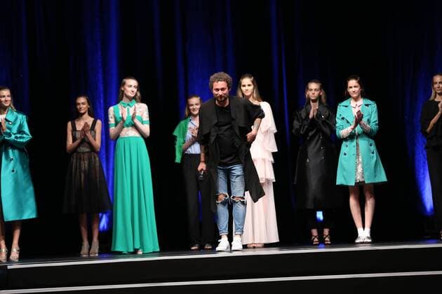 Berlin: Marcel Ostertag at the Mercedes-Benz Fashion Week The 19th time, the Mercedes-Benz Fashion Week Berlin. Numerous labels are taking part in the German fashion week for the 2017 spring summer season. The photo shows Models with the collection of Marcel Ostertag on the catwalk in the Admiralspalast in Berlin-Mitte.  SimonexKuhlmey