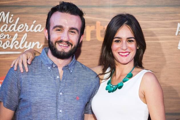 Jose Gabriel Campos with this girlfriend attends to the premiere of the spanish film Mi Panaderia en Brooklyn at Cines Capitol in Madrid. June 30 2016.  (201606030048)