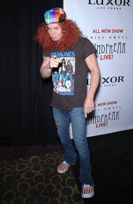 June 30, 2016 - Las Vegas, NV, United States - 30 June 2016 - Las Vegas, Nevada - Carrot Top. Legendary Magician Criss Angel Rolls Out the Black Carpet at World Premiere of MINDFREAK LIVE! at The Luxor Hotel and Casino . Photo Credit: MJT AdMedia Las Vegas United States - ZUMAa123
