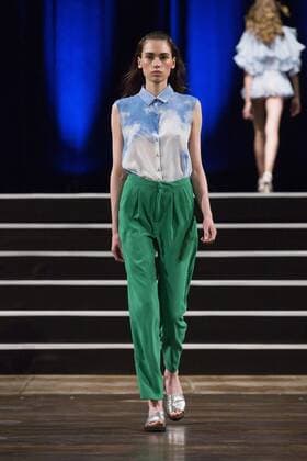 June 30, 2016 - Berlin, Germany - A model walks the runway at the Marcel Ostertag show during the Mercedes-Benz Fashion Week Berlin Spring Summer 2017 at Admiralspalast in Berlin, Germany on June 30, 2016. Berlin Germany  - ZUMAn230
