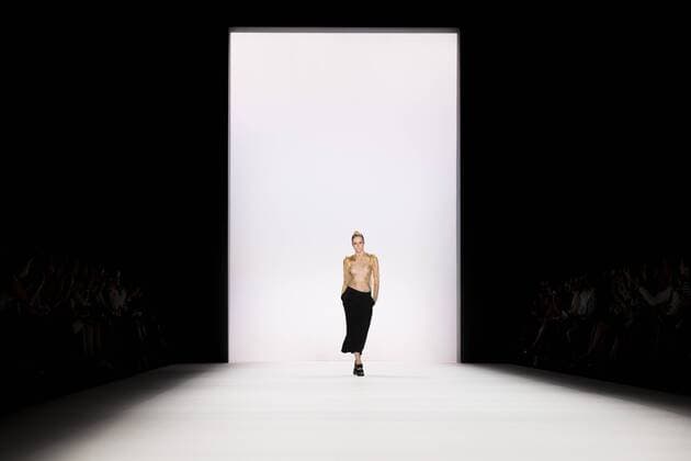 July 1, 2016 - Berlin, Germany - A model walks the runway at the Irene Luft show during the Mercedes-Benz Fashion Week Berlin Spring Summer 2017 at Erika Hess Eisstadion in Berlin, Germany on July 1st, 2016. Berlin Germany  - ZUMAn230