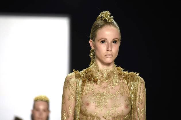 Model bei der Irene Luft Fashion Show auf der Mercedes-Benz Fashion Week Berlin Spring Summer 2017. Berlin, 01.07.2016 Foto:xFredericx xFuturexImage