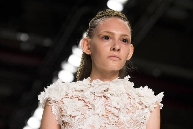 July 1, 2016 - Berlin, Germany - A model walks the runway at the Irene Luft show during the Mercedes-Benz Fashion Week Berlin Spring Summer 2017 at Erika Hess Eisstadion in Berlin, Germany on July 1st, 2016. Berlin Germany  - ZUMAn230