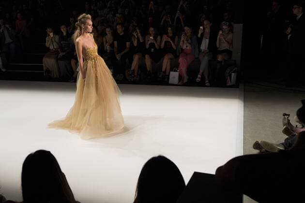 July 1, 2016 - Berlin, Germany - A model walks the runway at the Irene Luft show during the Mercedes-Benz Fashion Week Berlin Spring Summer 2017 at Erika Hess Eisstadion in Berlin, Germany on July 1st, 2016. Berlin Germany  - ZUMAn230