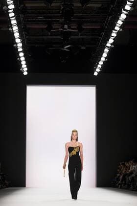 July 1, 2016 - Berlin, Germany - A model walks the runway at the Irene Luft show during the Mercedes-Benz Fashion Week Berlin Spring Summer 2017 at Erika Hess Eisstadion in Berlin, Germany on July 1st, 2016. Berlin Germany  - ZUMAn230