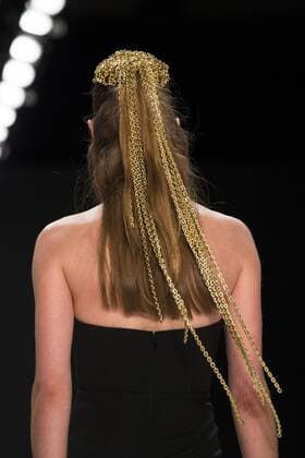 July 1, 2016 - Berlin, Germany - A model walks the runway at the Irene Luft show during the Mercedes-Benz Fashion Week Berlin Spring Summer 2017 at Erika Hess Eisstadion in Berlin, Germany on July 1st, 2016. Berlin Germany  - ZUMAn230