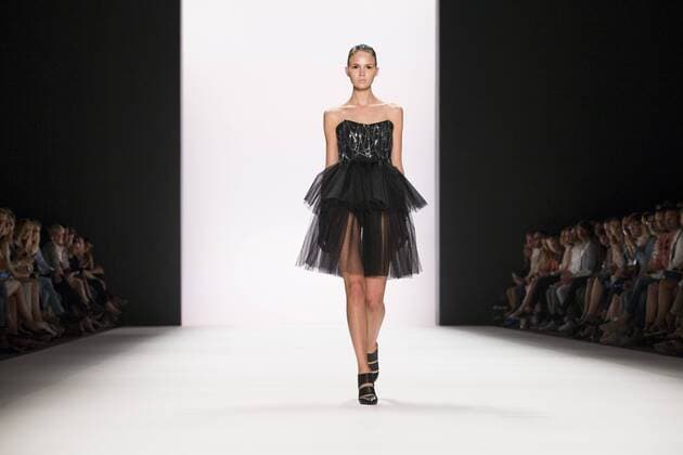 July 1, 2016 - Berlin, Germany - A model walks the runway at the Irene Luft show during the Mercedes-Benz Fashion Week Berlin Spring Summer 2017 at Erika Hess Eisstadion in Berlin, Germany on July 1st, 2016. Berlin Germany  - ZUMAn230
