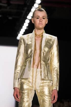 July 1, 2016 - Berlin, Germany - A model walks the runway at the Irene Luft show during the Mercedes-Benz Fashion Week Berlin Spring Summer 2017 at Erika Hess Eisstadion in Berlin, Germany on July 1st, 2016. Berlin Germany  - ZUMAn230