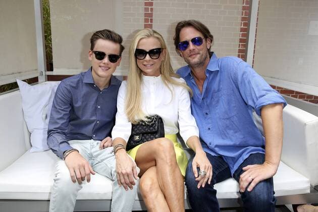 Jenny Elvers mit Sohn Paul Jolig und Freund Steffen von der Beeck beim Gala Fashion Brunch auf der Mercedes-Benz Fashion Week Berlin Spring Summer 2017. Berlin, 01.07.2016 Foto:xS.xGabschx xFuturexImage