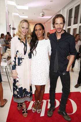 Anne Meyer-Minnemann, Barbara Becker und Thomas Hayo beim Gala Fashion Brunch auf der Mercedes-Benz Fashion Week Berlin Spring Summer 2017. Berlin, 01.07.2016 Foto:xS.xGabschx xFuturexImage