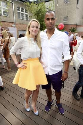 Marina Hoermanseder und Patrice Bouedibela beim Gala Fashion Brunch auf der Mercedes-Benz Fashion Week Berlin Spring Summer 2017. Berlin, 01.07.2016 Foto:xS.xGabschx xFuturexImage