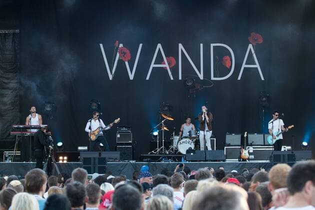SPIELBERG,AUSTRIA,01.JUL.16 - MOTORSPORTS, FORMULA 1 - Grand Prix of Austria, Red Bull Ring, free practice, side event. Image shows the music group Wanda. 