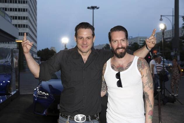 Sascha Vollmer und Alec Völkel (The BossHoss) bei der 10 Jahre Michalsky Party auf der Mercedes-Benz Fashion Week Berlin Spring Summer 2017. Berlin, 01.07.2016 Foto:xS.xGabschx xFuturexImage