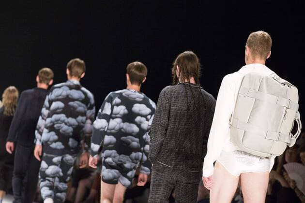 Models walk the runway at the Julian Zigerli show during the Mercedes-Benz Fashion Week Berlin Spring Summer 2017 at Erika Hess Eisstadion in Berlin, Germany on July 1st, 2016.  - ZUMAn230