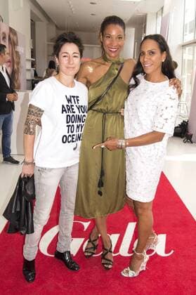 Dunja Hayali, Annabelle Mandeng und Barbara Becker beim Gala Fashion Brunch auf der Mercedes-Benz Fashion Week Berlin Spring Summer 2017. Berlin, 01.07.2016 Foto:xK.xWernerx xFuturexImage