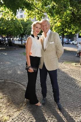 Jo Groebel und Grit Weiss bei der Ankunft zur Michael Michalsky Style Night im Rahmen der Mercedes-Benz Fashion Week Frühjahr Sommer 2017 am 1.07.2016 in Berlin MBFW Fashionweek in Berlin 2016- Michael Michalsky Style Night 