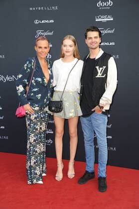 Natascha, Cheyenne und Jimi Blue Ochsenknecht bei der Ankunft zur Michael Michalsky Style Night im Rahmen der Mercedes-Benz Fashion Week Frühjahr Sommer 2017 am 1.07.2016 in Berlin MBFW Fashionweek in Berlin 2016- Michael Michalsky Style Night 
