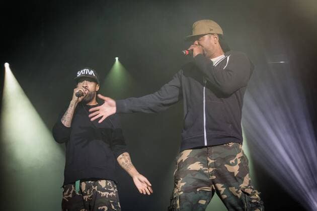 Method Man and Redman pictured on the day one of the Couleur Cafe music festival at the Tour & Taxis site in Brussels, Friday 01 July 2016. The 27th edition of the festival is taking place from 1 to 3 Jult.  AURORExBELOT 04884044