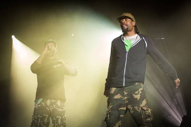 Method Man and Redman pictured on the day one of the Couleur Cafe music festival at the Tour & Taxis site in Brussels, Friday 01 July 2016. The 27th edition of the festival is taking place from 1 to 3 Jult.  AURORExBELOT 04884045