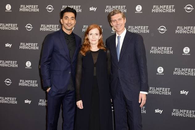 Amir Hamz, Sibylle Canonica und Max Wagner bei der Preisverleihung auf dem 34. Filmfest München 2016 im Festivalzentrum Gasteig. München, 02.07.2016 Foto:xP.xSchönbergerx xFuturexImage