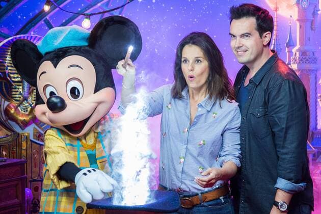 Empfang zur Premiere der neuen Mickey Zaubershow im Disneyland Resort Paris Faustine Bollaert, Maxime Chattam - Marne la Vallee - 02 07 2016 VIKTOR Panoramic 