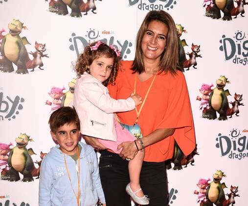 Digby Dragon World Premiere London.UK. Samantha Simmonds, Zevi and Zeabella at Digby Dragon World Premiere held at The Conservatory, Barbican Centre, London 2nd July 2016. LMK392-60800-030716. 