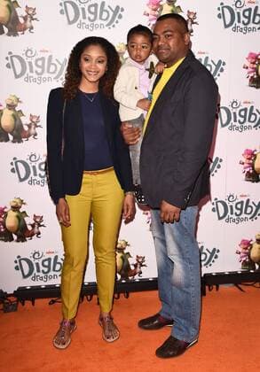 Digby Dragon World Premiere London.UK. Sgt Johnson Beharry. Malissa and Ayden at Digby Dragon World Premiere held at The Conservatory, Barbican Centre, London 2nd July 2016. LMK392-60800-030716. 