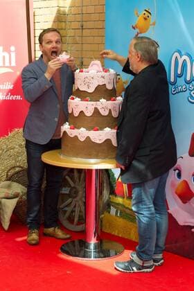 Ralf Schmitz und Axel Prahl - Deutschlandpremiere Mullewapp - Eine schöne Schweinerei im Kino der Kulturbrauerei in Berlin am 03.07.2016. Deutschlandpremiere Mullewapp - Eine schöne Schweinerei