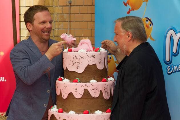 Ralf Schmitz und Axel Prahl - Deutschlandpremiere Mullewapp - Eine schöne Schweinerei im Kino der Kulturbrauerei in Berlin am 03.07.2016. Deutschlandpremiere Mullewapp - Eine schöne Schweinerei