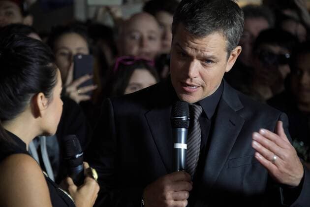 Jason Bourne Premiere in Sydney Australia: Matt Damon and Alicia Vikander at Jason Bourne Premiere Matt Damon speaks to the media at the Jason Bourne Premiere at Hoyts Entertainment Quarter in Sydney, Australia. Jason Bourne is the latest sequel in the Bourne franchise and directed by Paul Greengrass. FOR EDITORIAL USE ONLY.Pacific Press Agency  HughxPeterswald