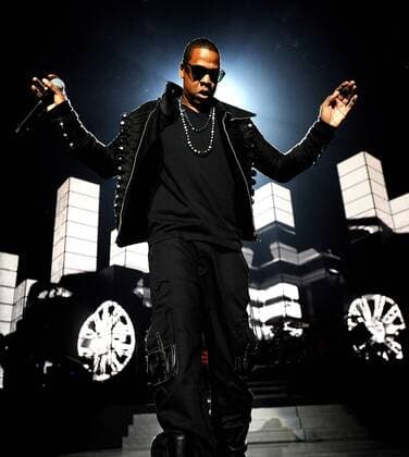 Feb 28, 2010 - Greensboro, North Carolina; USA - Rap Artist JAY Z aka Shawn Corey Carter performs live to a sold out audience as his 2010 tour makes a stop at the Greensboro Coliseum located in Greensboro. Copyright 2010 Jason Moore. - ZUMAm78_