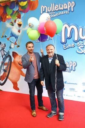 Ralf Schmitz und Axel Prahl bei der Premiere des Kinofilms Mullewapp - eine schöne Schweinerei im Kino in der Kulturbrauerei. Berlin, 03.07.2016 Foto:xC.xNiehausx xFuturexImage