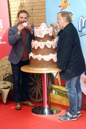 Ralf Schmitz und Axel Prahl bei der Premiere des Kinofilms Mullewapp - eine schöne Schweinerei im Kino in der Kulturbrauerei. Berlin, 03.07.2016 Foto:xC.xNiehausx xFuturexImage