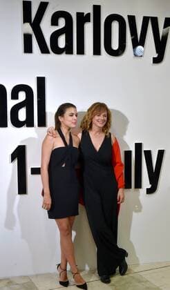 Spanish actresses Emma Suarez (right) and Adriana Ugarte present Pedro Almodovar s film Julieta during the 51st Karlovy Vary International Film Festival in Karlovy Vary, Czech Republic, July 3, 2016. (CTKxPhoto SlavomirxKubes) CTKPhotoP201607030351901  KBS_09