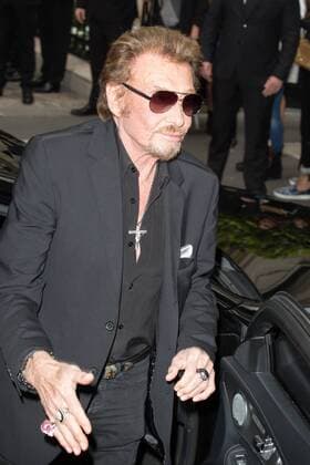 Johnny Hallyday - Ankunft zur Modenschau von Dior - Haute Couture Herbst Winter 2016 2017 in Paris - 04 07 2016 