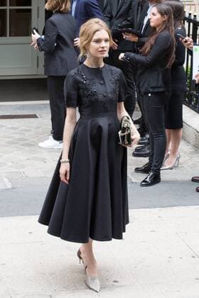 Natalia Vodianova - Ankunft zur Modenschau von Dior - Haute Couture Herbst Winter 2016 2017 in Paris - 04 07 2016 