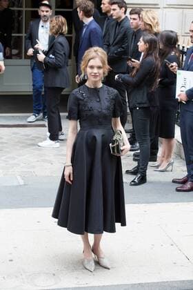 Natalia Vodianova - Ankunft zur Modenschau von Dior - Haute Couture Herbst Winter 2016 2017 in Paris - 04 07 2016 