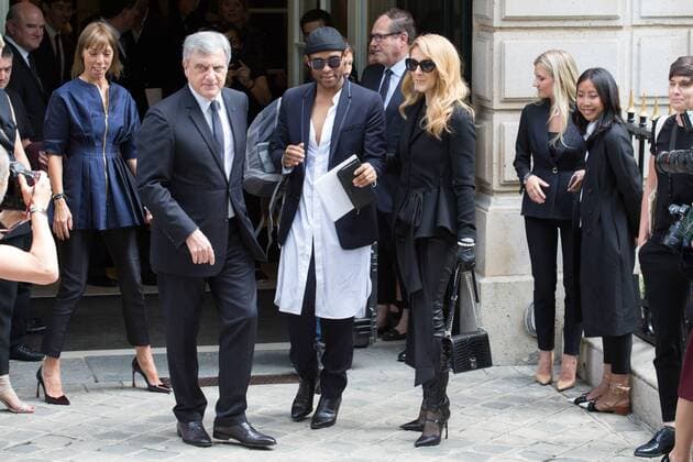 Sidney Toledano, Celine Dion - Ankunft zur Modenschau von Dior - Haute Couture Herbst Winter 2016 2017 in Paris - 04 07 2016 
