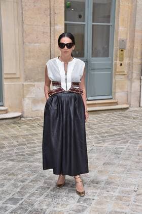 Paris Fashion Week - Prominente Gäste der Schiaparelli Show - Tina Leung at the Schiaparelli show in Place Vendome during Paris Fashion Week Haute Couture FW 16 17 on July 4, 2016 in Paris, France. - 04 07 2016 LionelUrman Panoramic 
