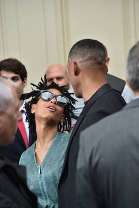 Will Smith and daughter Willow Smith - Defile Chanel - Fashion Week haute couture - Paris - 05 07 2016 LionelUrman Panoramic 