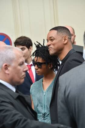 Will Smith and daughter Willow Smith - Defile Chanel - Fashion Week haute couture - Paris - 05 07 2016 LionelUrman Panoramic 