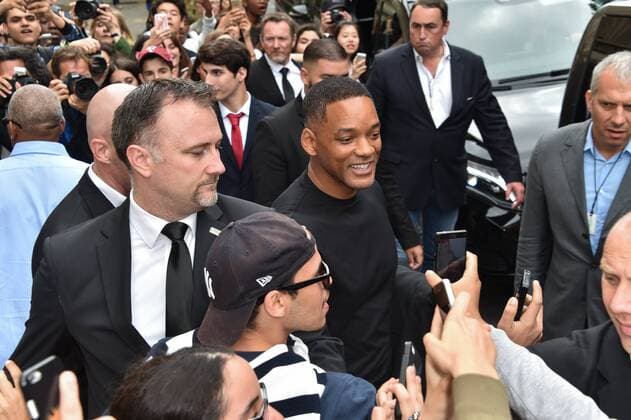 Will Smith and daughter Willow Smith - Defile Chanel - Fashion Week haute couture - Paris - 05 07 2016 LionelUrman Panoramic 