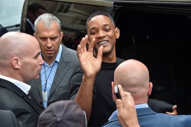 Will Smith and daughter Willow Smith - Defile Chanel - Fashion Week haute couture - Paris - 05 07 2016 LionelUrman Panoramic 